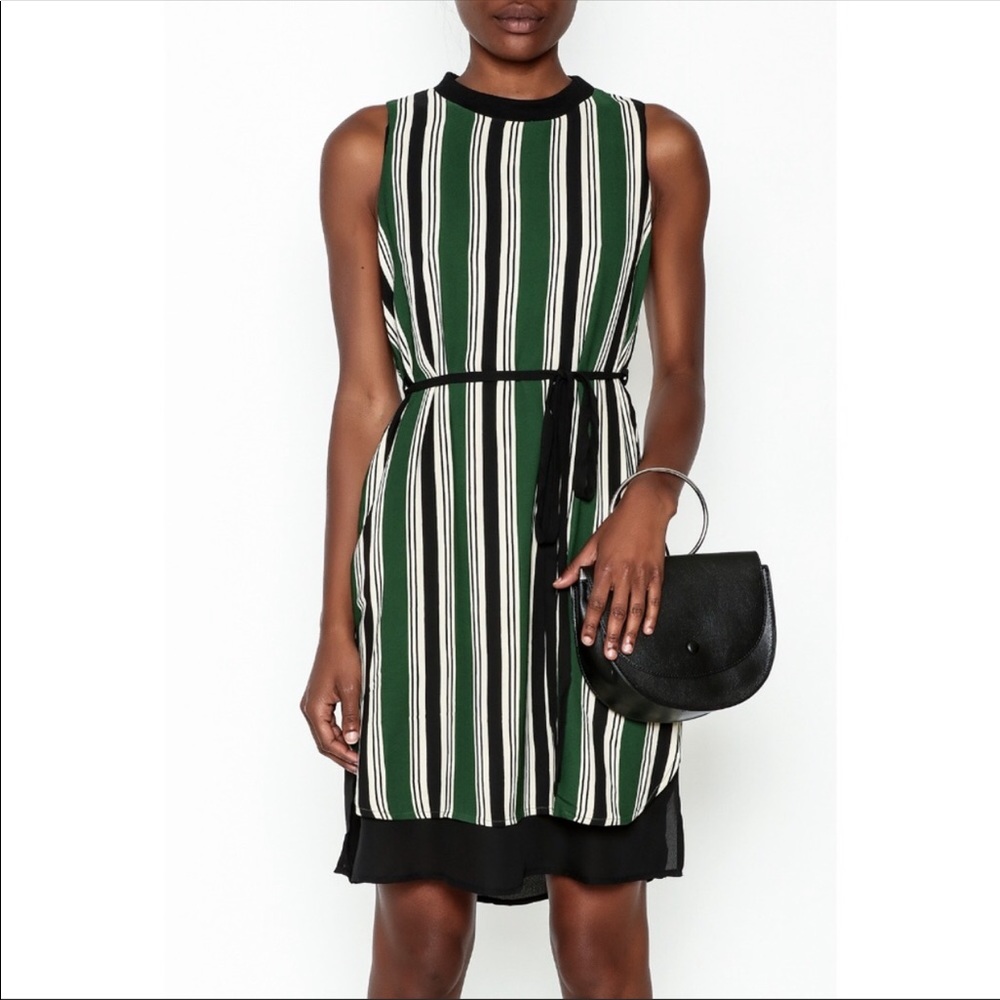 Everly striped sleeveless Tunic dress-M
